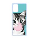 Bubble Cat - cica mintás Samsung Galaxy S20 Plus tok