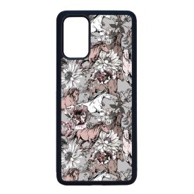 Csodaszép szürke vintage lovas mintás Samsung Galaxy S20 Plus tok