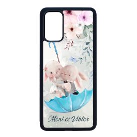 Neves cukisagok kollekcio Esernyos nyuszi szerelem Samsung Galaxy S20 Plus tok