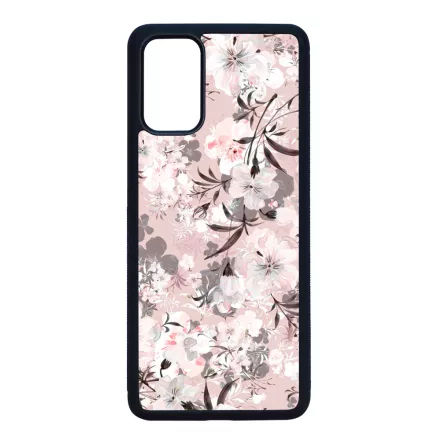 Puderpink tavaszi viragos Samsung Galaxy S20 Plus tok