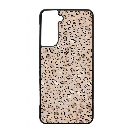 Rose Gold Leopard Wild Beauty Animal Fashion Csajos Allat mintas Samsung Galaxy S21 tok