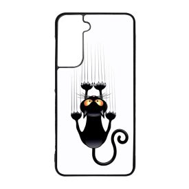 kapaszkodó macska macskás cica cicás Samsung Galaxy S21 FE tok