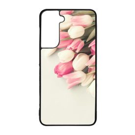 virágos tulipános tavaszi Samsung Galaxy S21 FE tok