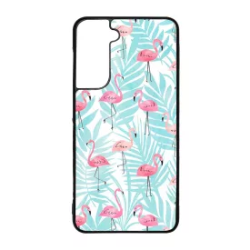 Flamingo Pálmafa nyár Samsung Galaxy S21 FE tok