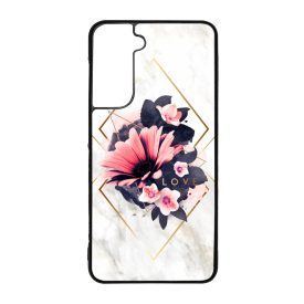 Marble Love marvany mintas viragos Samsung Galaxy S21 FE tok