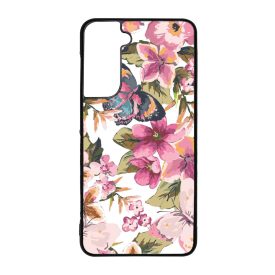 pillangós lepkés virág mintás Samsung Galaxy S21 FE tok