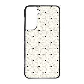 Elegáns szívecskés - CREAM - szives csajos Samsung Galaxy S21 FE tok