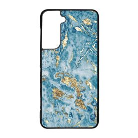 Blue Gold marvanyos marvany mintas Samsung Galaxy S21 FE tok
