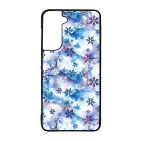 Téli Szépséges Hópihe mintás Samsung Galaxy S21 FE tok