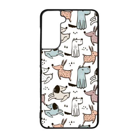 Tündéri rajzolt kutya mintás Samsung Galaxy S21 FE tok