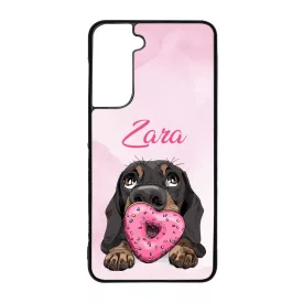 A legcukibb kutya mintás Samsung Galaxy S21 FE tok