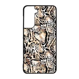 Különleges leopárd mintás Samsung Galaxy S21 FE tok