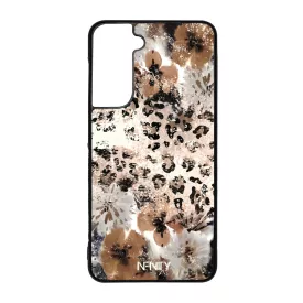 Leopárdos virágok Samsung Galaxy S21 FE tok