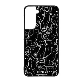 Fekete macska Samsung Galaxy S21 FE tok