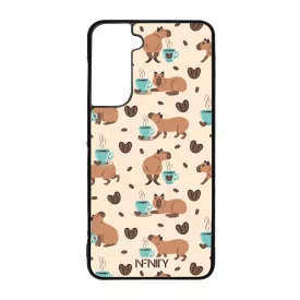 Kávés Capybara Samsung Galaxy S21 FE tok