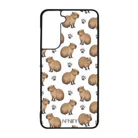 Capybara és a talpnyom Samsung Galaxy S21 FE tok