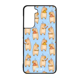 Szülinapos capybara Samsung Galaxy S21 FE tok