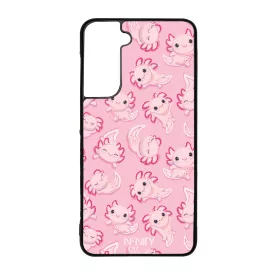 Tündéri rózsaszín Axolotl Samsung Galaxy S21 FE tok