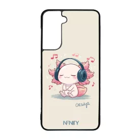 Névvel kérhető - Music Axolotl Samsung Galaxy S21 FE tok