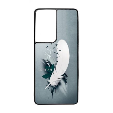 Dream - Álom - Feather, Tollas ajándék nőknek valentin napra Samsung Galaxy S21 Ultra tok