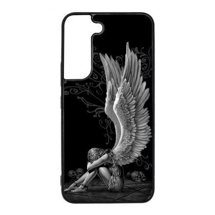 angyal angyalos fekete bukott Samsung Galaxy S22 tok