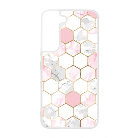 Geometric Rose Gold marvanyos marvany mintas Samsung Galaxy S22 tok