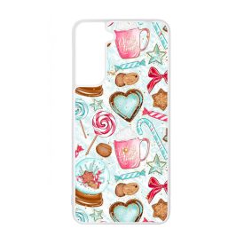 téli karácsonyi csajos mintás Samsung Galaxy S23 tok