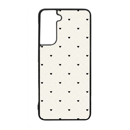 Elegáns szívecskés - CREAM - szives csajos Samsung Galaxy S23 tok