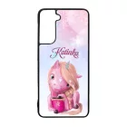 Unikornis és kávé - Téli mintás Samsung Galaxy S23 tok
