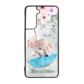 Neves cukisagok kollekcio Esernyos nyuszi szerelem Samsung Galaxy S23 tok