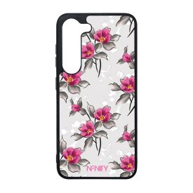 Szépséges pink virágok Samsung Galaxy S23 tok