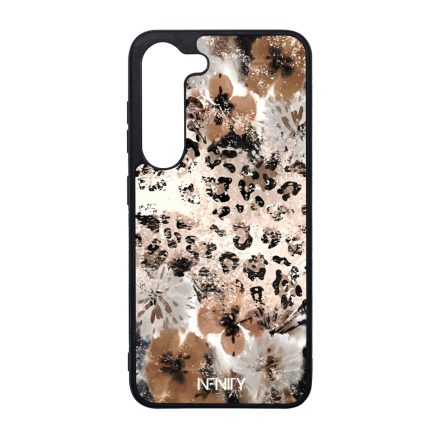 Leopárdos virágok Samsung Galaxy S23 tok