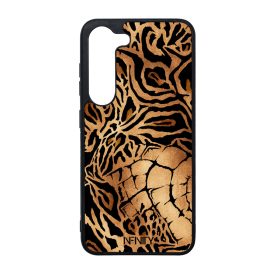 Aranyló Afrika állat mintás Samsung Galaxy S23 tok