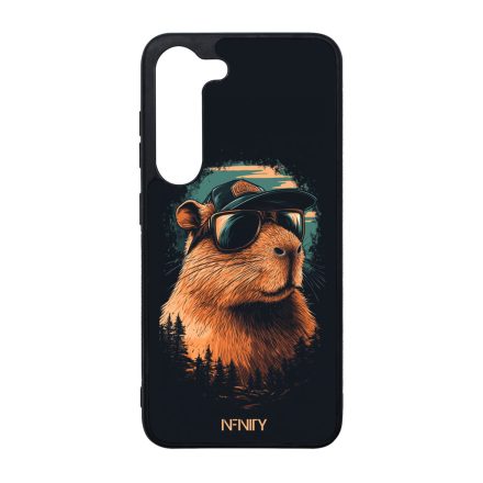 Laza Napszemüveges capybara Samsung Galaxy S23 tok