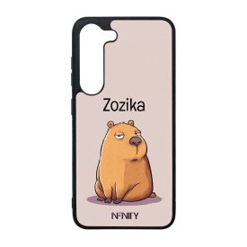 Névvel kérhető - Fáradt pofi capybara Samsung Galaxy S23 tok
