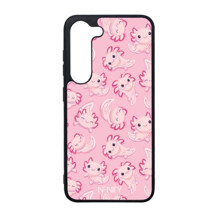 Tündéri rózsaszín Axolotl Samsung Galaxy S23 tok