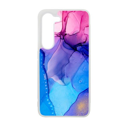 Blue Pink Gradient Ink kek rozsaszin marvanyos Samsung Galaxy S24 Plus tok