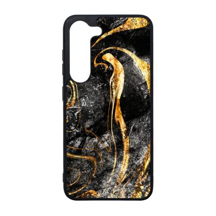 Luxury Golden Black marvanyos marvany mintas Samsung Galaxy S24 Plus tok