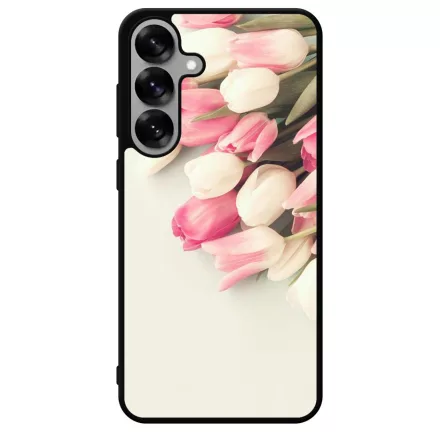 virágos tulipános tavaszi Samsung Galaxy S25 tok