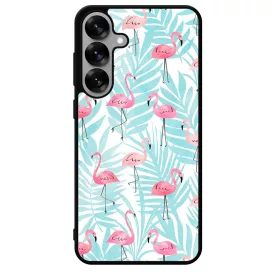 Flamingo Pálmafa nyár Samsung Galaxy S25 tok