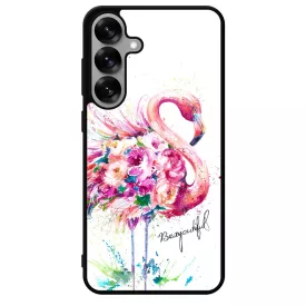 Álomszép Flamingo tropical summer nyári Samsung Galaxy S25 tok