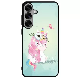 Édes unikornis és a Pillangó unicorn egyszarvú Samsung Galaxy S25 tok