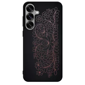 Elegáns Matyó - Rosegold magyar mintás hungarian folk Samsung Galaxy S25 tok