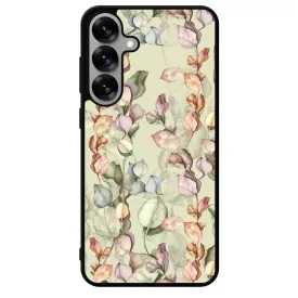 Vintage Ősz virág mintás Samsung Galaxy S25 tok