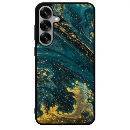Luxury Blue Aranylo marvany Samsung Galaxy S25 tok