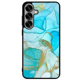 Ocean Blue Gold marvanyos marvany mintas Samsung Galaxy S25 tok