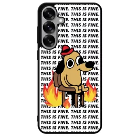 This is fine DOG kutyas meme Samsung Galaxy S25 tok
