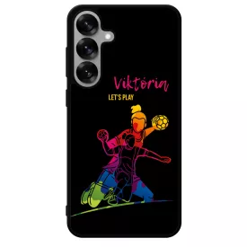 Kerd a Neveddel FOR HER kezilabda mintas Samsung Galaxy S25 tok