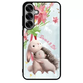 Nyuszi és Süni - Téli mintás Samsung Galaxy S25 tok