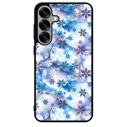Téli Szépséges Hópihe mintás Samsung Galaxy S25 tok